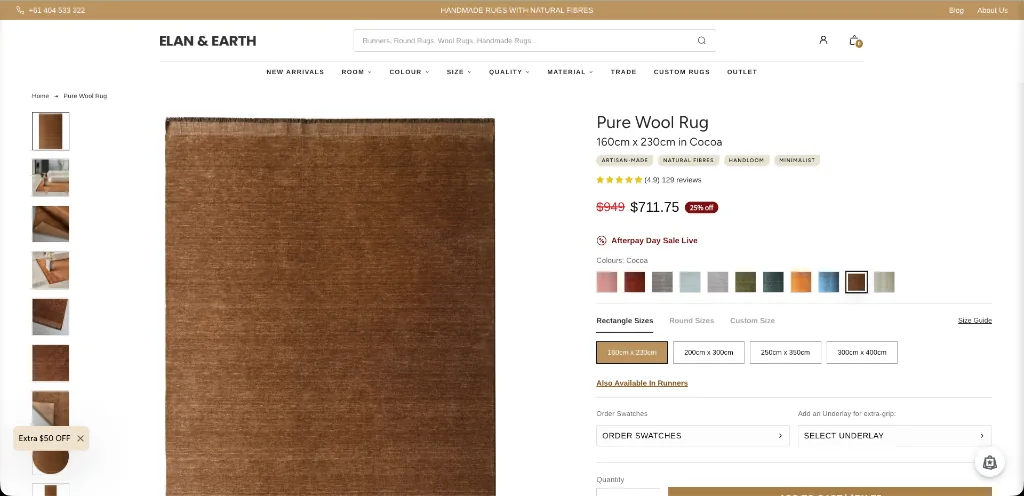 Elan and Earth Shopify Store